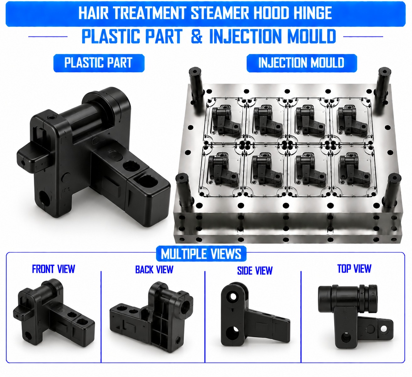 Hair Treatment Steamer Plastic Hood Hinge Mould and Moulding Service